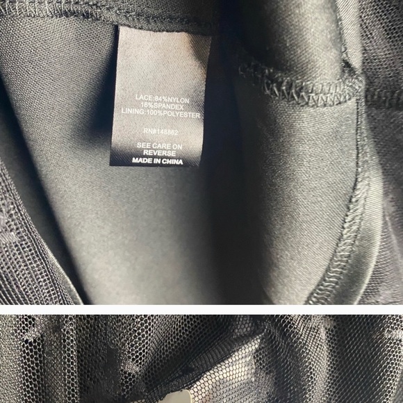 Plus Torrid Sheer Star Ruffled Cold Shoulder Dress - Picture 4 of 4